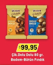 Ülker Çikolata Dolu Dolu 80 Gr.