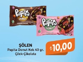 Şölen Papita Donut Kek 40 Gr Çilek-Çikolata