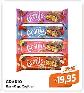 Granio Bar 40 Gr. Çeşitleri