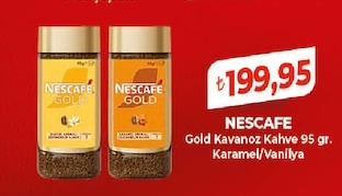 Nescafe Gold Kavanoz Kahve 95G Karamel/Vanilya
