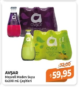 Avşar Meyveli Maden Suyu 6X200 Ml. Çeşitleri