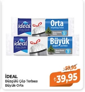 Ideal Büyük Boy Çöp Torbası Ve Orta Boy Çöp Torbası
