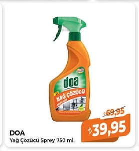 Doa Yağ Çözücü Sprey 750 Ml