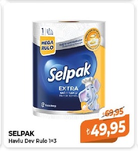 Selpak Extra Kağıt Havlu Mega Rulo 1=3