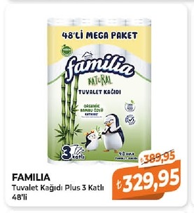 Familia Natural Tuvalet Kagitı Plus 3 Katli 48'Li
