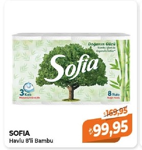 Sofia Havlu 8'Li Bambu