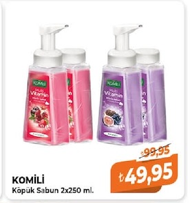 Komili Köpük Sabun 2X250 Ml.