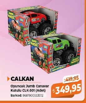 Calkan Oyuncak Jumb Canavar Kutulu Clk-301 (Adet)