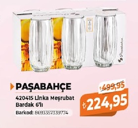 Paşabahçe 420415 Linka Meşrubat Bardak 6'Lı