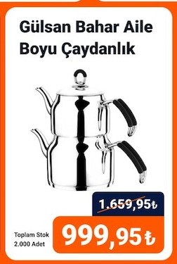 Gulsan Bahar Aile Boyu Çaydanlik