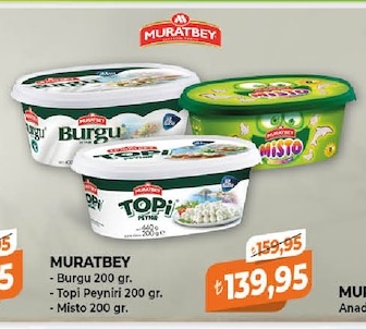Muratbey Burgu 200 Gr. - Topi Peyniri 200 Gr. - Misto 200 Gr.