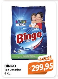 Bingo Matik Toz Deterjan 6 Kg