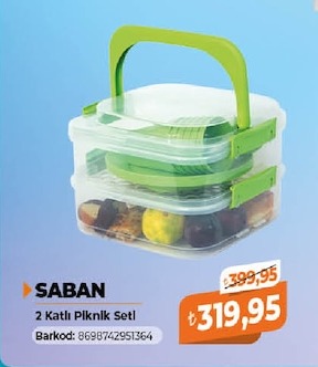Saban 2 Katlı Piknik Seti