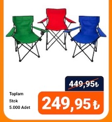 Pandeya Rejisör Kamp Sandalyesi