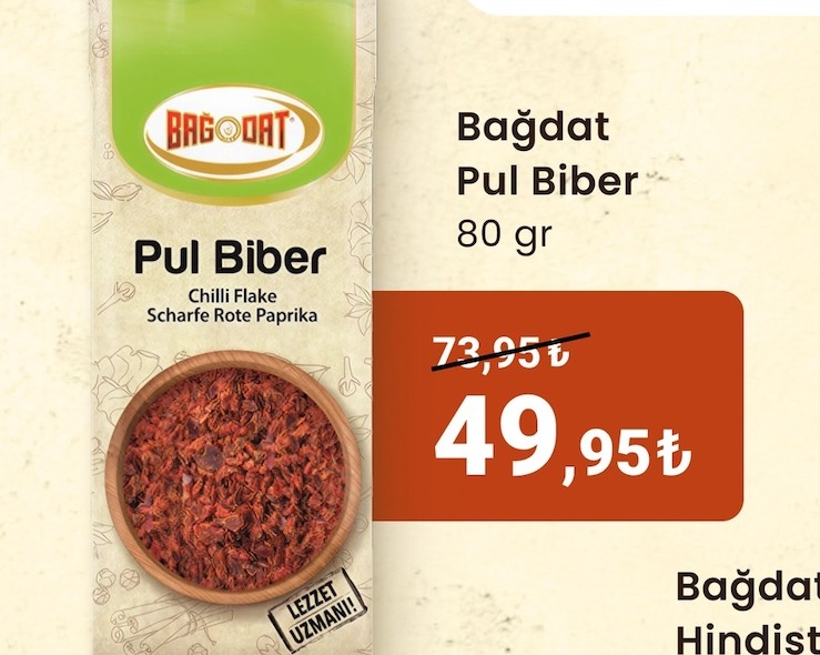 Bağdat Pul Biber 80Gr