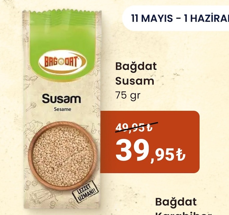 Bağdat Susam 75Gr