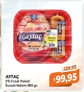 Aytaç 2'Li Fırsat Paketi Sucuk+Salam 380 Gr.
