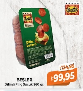 Beşler Dilimli Piliç Sucuk 260 Gr.