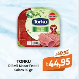 Torku Dilimli Macar Fıstıklı Salam 50 Gr