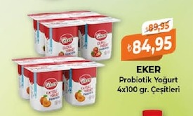 Eker Probiyotik Yoğurt 4X100 Gr. Çeşitleri