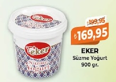Eker Süzme Yoğurt 900 Gr.
