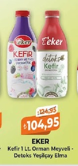 Eker Kefir 1 Lt. Orman Meyveli - Detoks Yeşilçay Elma