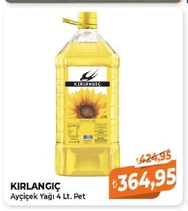 Kirlangıç Ayçiçek Yağı 4 Lt. Pet