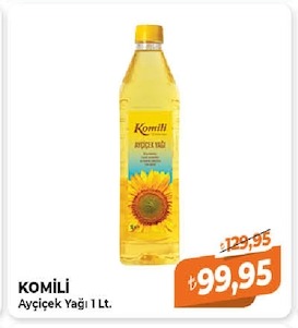 Komili Ayçiçek Yağı 1 Lt.
