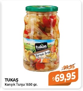 Tukaş Karışık Turşu 1650 Gr.