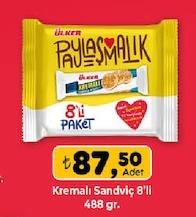 Ülker Paylaşmalık Kremalı Sandviç 8'Li 488 Gr