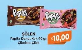 Şölen Papita Donut Kek 40Gr. Çikolata-Çilek
