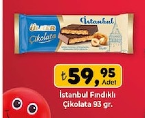 Ülker Istanbul Fındıklı Çikolata 93 Gr.