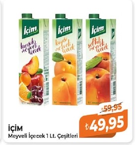 İçim Meyveli İçecek 1 Lt. Çeşitleri