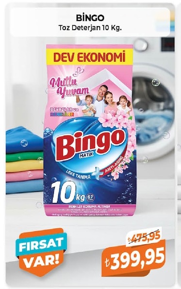 Bingo Toz Deterjan 10 Kg