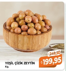 Yeşil Çizik Zeytin Kg.