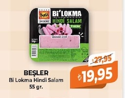 Beşler Bi Lokma Hindi Salam 55 Gr