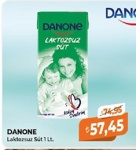 Danone Laktozsuz Süt 1 Lt.