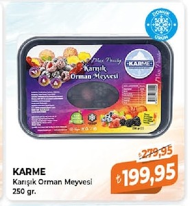 Karme Karışık Orman Meyvesi 250 Gr.