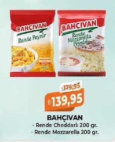 Bahcivan Rende Cheddarlı 200 Gr Ve Rende Mozzarella 200 Gr