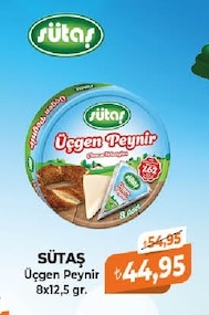 Sütaş Üçgen Peynir 8X12,5 Gr