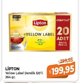 Lipton Yellow Label Demlik 120'Li 384 Gr.