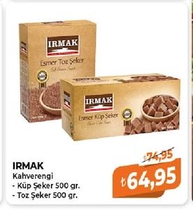 Irmak Kahverengi Küp Şeker 500 Gr. - Toz Şeker 500 Gr.