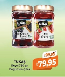 Tukaş Reçel 380 Gr. Böğürtlen-Çilek