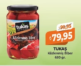 Tukaş Közlenmiş Biber 680 Gr.