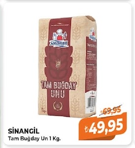 Sinangil Tam Buğday Un 1 Kg.