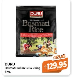 Duru Basmati Indian Sella Pirinç 1 Kg.