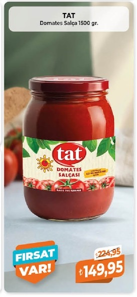 Tat Domates Salçasi 1500 Gr.