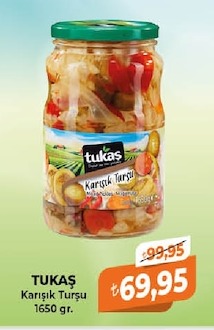 Tukaş Karışık Turşu 1650 Gr.