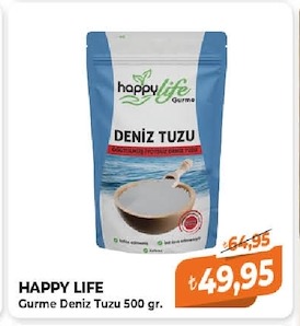 Happy Life Gurme Deniz Tuzu 500 Gr.