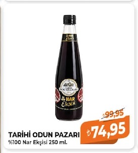 Tarihi Odun Pazarı %100 Nar Ekşisi 250 Ml.